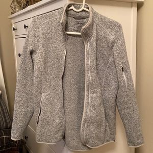 LL bean sweater zip up jacket